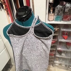 Lululemon Women's Black and White Halter Top